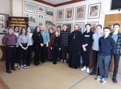 В музее школы №1 г. Касимова прошла встреча с председателем Миссионерского отдела Касимовской епархии